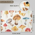thumbnail image 3 of Colorful Mushrooms Foldable Binder Folder Clipboard with Pen Slot Double Clips A4 Size File Storage, 3 of 8