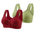 thumbnail image 2 of Fshion Suumer Plus Size Bras for Women Printing Thin Style Ventilate Without Steel Rim, 2 of 3
