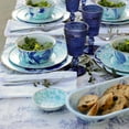 thumbnail image 3 of Golden Rabbit Enamelware Lagoon Pattern - Set of 2 - Square Trays - Golden Rabbit Enamelware, 3 of 5