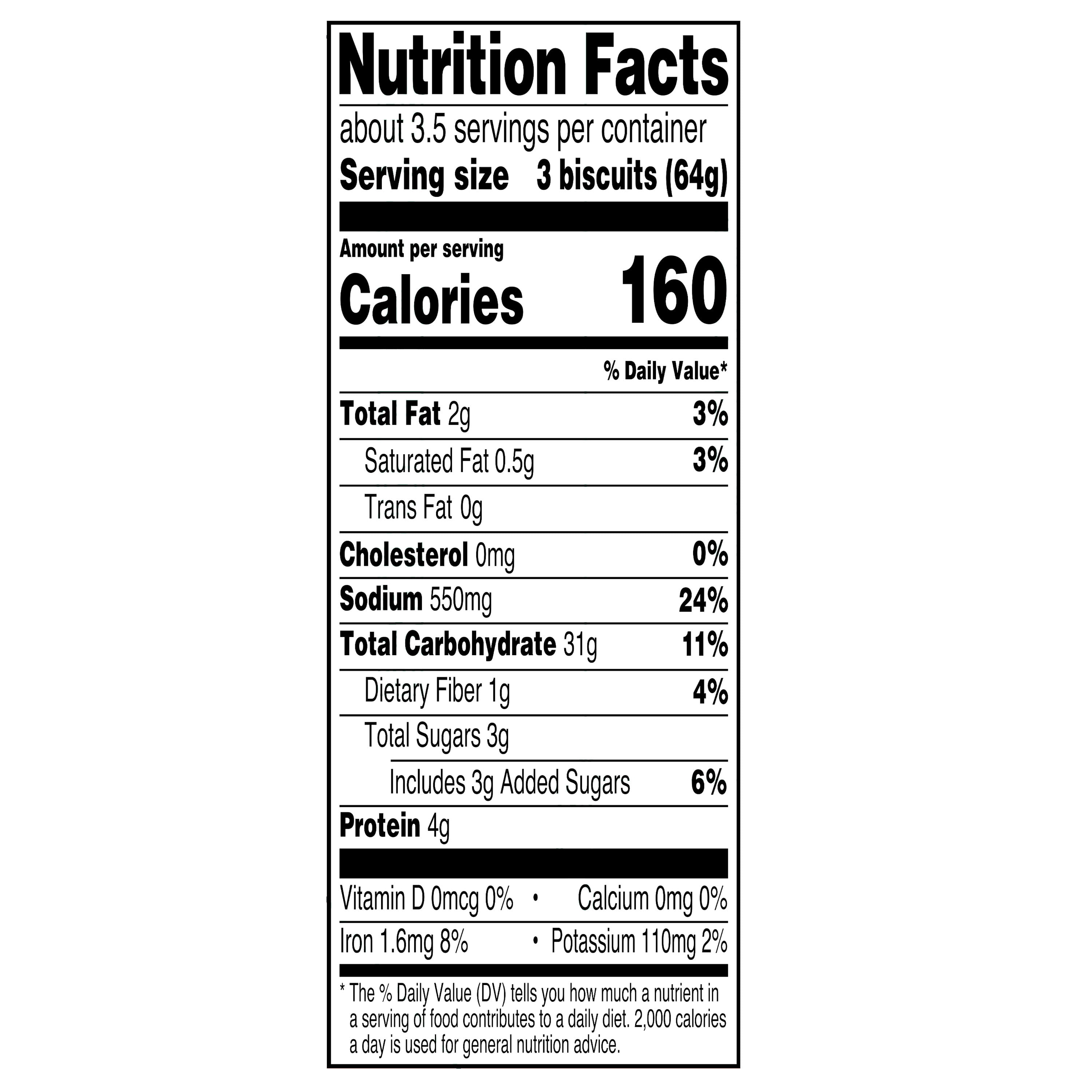 Great Value Regular Buttermilk Biscuits, 7.5 oz, 10 Count, 4 Pack