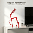 thumbnail image 5 of Reindeer Christmas Decorations, Christmas Deer Figurine Ornament, Exquisite Deer Statue for Wine Cabinet Living Room TV Stand, Christmas Table Decor Gifts by MPOISVA, 5 of 8
