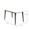 thumbnail image 4 of Levi Modern Style Solid Wood Rectangular Dining Kitchen Table 86", 4 of 5