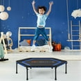 thumbnail image 2 of Goplus 50'' Hexagonal Fitness Trampoline Exercise Rebounder W/Pad for Adults Kids, 2 of 11