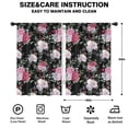 thumbnail image 2 of Blackout Kids Curtains,Pioneer Flower Floral Print Pattern Childrens Insulated Curtains Set Of 2,Bedroom Essentials,Toddler Room Decor 42"x63", 2 of 5