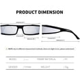 thumbnail image 5 of FEISEDY Cool Futuristic Rectangular Sunglasses Cyber Men Women Punk Style Cosplay Sun Glasses B2739, 5 of 14