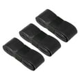 thumbnail image 1 of Tennis Racket Grip Tape, PU Racquet Overgrip with Damping Ridges Anti-Slip Absorbent Perforated Handle Grip Flat Adhesive for Badminton Pickleball, Black 3 Pack, 1 of 6