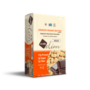 NuGo Slim Protein Bar, Crunchy Peanut Butter, 17g Protein, 12 Ct
