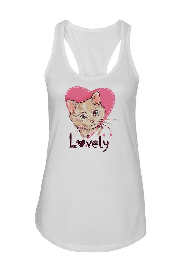 Lovely Quote Design Tank Women -Image by Shutterstock, Female x-Large