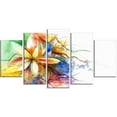 thumbnail image 1 of Design Art  Multi Color Flower Fusion Canvas Print, 1 of 3