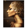 thumbnail image 2 of Design Art - Woman with Gold Feather Hat, 2 of 3