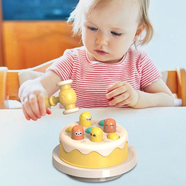 Juguete Whack-A-Mole Con Forma De PastelJuguete Whack-a-Mole con forma de pastel, juguete de habilidad motora fina, bonito regalo para niños mayores de 3 años