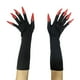 thumbnail image 1 of Guantes de Halloween con uñas largas: bruja y accesorio para disfraz., 1 of 4