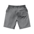 thumbnail image 5 of FINALGANG Mens Solid Color Elastic Waist Drawstring Shorts With Large Patch Pockets Relaxed Fit Quick Dry Lightweight For Fathers Day Gift Summer Daily Casual Wear Leisure Bottoms, 5 of 5
