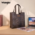 thumbnail image 4 of Wrangler Wildside Cheetah Tote Bag for Women Medium Top-Handle Handbags, Coffee, 4 of 8