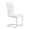 thumbnail image 3 of ZUO Chaise de Salle à Manger Anjou (Lot de 2) Blanc, 3 of 7