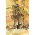 thumbnail image 2 of Dixon, Samuel 11x14 Gold Ornate Wood Framed with Double Matting Museum Art Print Titled - Fall Foliage Watercolor I, 2 of 4