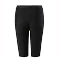 thumbnail image 5 of UJNDER Bikini Shorts High Waisted Figure Swim Bottoms with Detail and Pockets Swimsuit Bottoms for Women Black_001 XL, 5 of 9