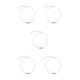 thumbnail image 1 of Guardurnaity Tobilleras Elegantes Ajustables Oro Plata Accesorios de Playa Regalos del Día de San Valentín de Tobillo para Mujeres Bodas Plata plata 5piezas Guardurnaity CBP253441, 1 of 5