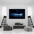 thumbnail image 2 of Earth And Moon Canvas Art Outer Space Universe Astronomy Picture Wall Art Galaxy Earth Moon Framed Painting Wall Decor For Home Office Bedroom Reeady to Hang, 2 of 6