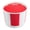 Red/64 oz/100 Count, variant on Restaurantware-Bio Tek 150 Ounce Chicken Buckets With Lids, 25 Greaseproof Paper Chicken Buckets - Vented Lids, Freezable, Red And White Paper Disposable Chicken Buckets, For Restaurants And Cafes