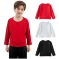 thumbnail image 7 of Busydd 3PC Girls Tops 1-11 Years Casual Round Neck Solid Color Baby Boy Clothes Comfortable Long Sleeve Cotton Girls' Fashion Fall Toddler Boy Clothes 8 Years, 7 of 7