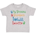 thumbnail image 3 of Inktastic Iowa Grandma Grandpa Loves Me Boys or Girls Toddler T-Shirt, 3 of 5