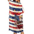 thumbnail image 5 of FKELYI Kimono Coverups for Women Soft Beach Cover Up US 250th Anniversary Star Eagle Print Half Sleeve Summer Cardigan Bikini Cover Ups Resort Wear Casual Cruise Outfits, 5 of 6