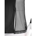 thumbnail image 5 of Doomiva Mens Latin Ballet Dance Top Glittery Rhinestones Lapel V Neck Long Sleeve T-shirt Top Dancewear Black XL, 5 of 7