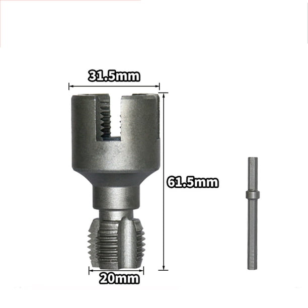 Cortador de Tubos de Pvc Máquina de Corte de Rosca Interna de Tubos de Pvc, Abridor de Agujero de Rosca de Tubos de Agua de Pvc, Perforador de Doble Cabeza Y Herramienta Manual, Accesorios Sanitarios