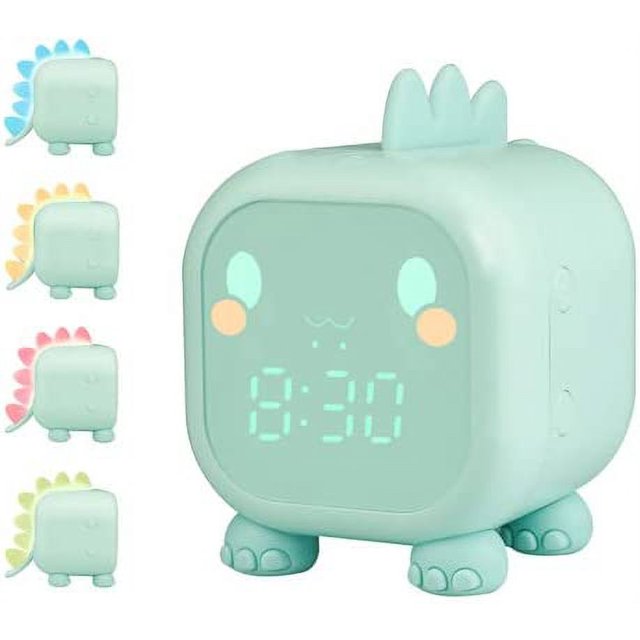 Despertador infantil dinosaurio luminoso despertador infantil luz digital despertador luz nocturna volumen ajustable con temporizador de cuenta atrás para la siesta Sailing Electrónica