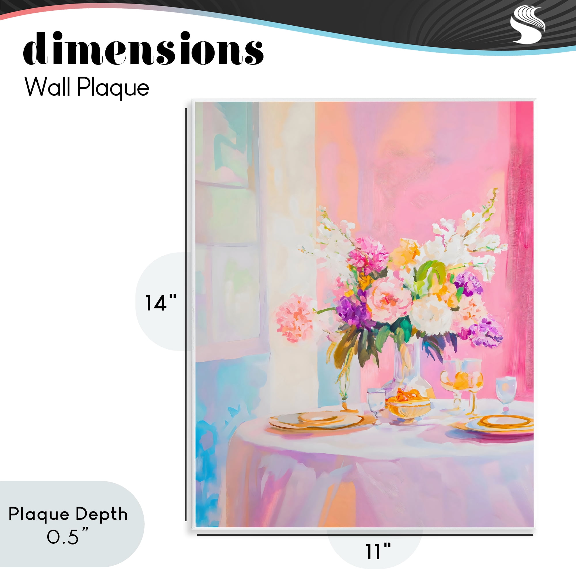 Stupell Industries Pink Brunch with Romantic Bouquet Wall Plaque Art, design by The Prints Vibe