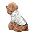 thumbnail image 5 of Fotbe Lilies Flowers Print Small Dog Sweater Hoodies Pet Grey Hooded Soft Fleece Sweatshirts with Pocket Fall Winter Puppy Cat Sweaters Warm Clothes-Large, 5 of 7