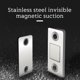 thumbnail image 4 of Kenally Tope de puerta de adsorción, Tope de puerta de Metal Invisible ultrafino para puertas correderas de fijación de armario, con Herramientas y ferretería skruvar, 4 of 6
