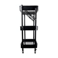 thumbnail image 4 of Carro Utilitario Plegable HW HOME de Metal con Ruedas de 3 Niveles, 4 of 4