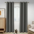 thumbnail image 6 of ZOPZO Grommet Room Darkening Curtains Blackout Window Treatment for Living Room 42x108 inch Light Gray Set of 2, 6 of 6