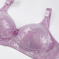 thumbnail image 4 of Lixiuxyad Plus Size Wireless Support Bra Seamless Comfort Underwear Full Coverage Non Padded T Shirt Lingerie For,Bras for Women Purple 38, 4 of 5