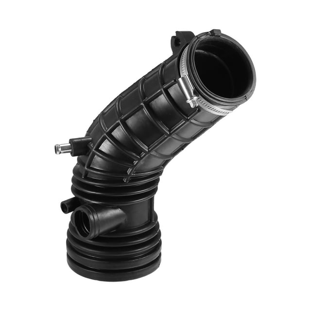 Tubo de manguera de entrada de filtro de aire con abrazaderas para Acura TSX 2.4L L4 Gas 2006-2008 Goma negra Unique Bargains