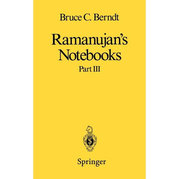 Ramanujan's Notebooks: Part III, (Hardcover)