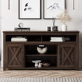 thumbnail image 2 of BELLEZE TV Stand Media Entertainment Center Console - Corin (Dark Walnut), 2 of 7
