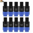 thumbnail image 2 of 10pcs Speakon PA speaker plug 4-pin screwable professional speaker cable, 2 of 5