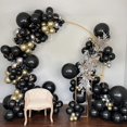 thumbnail image 4 of Set de globos Voircoloria Black 130 piezas con diferentes tamaños, 4 of 9