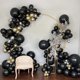 thumbnail image 4 of Set de globos Voircoloria Black 130 piezas con diferentes tamaños, 4 of 9