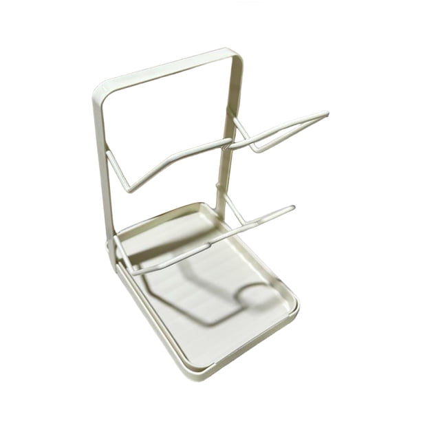 Pisexur Batería de cocina Estante para tapar ollas de cocina, espátula, estante de almacenamiento, tabla de verduras, drenaje, encimera multifuncional para el hogar, para la cocina del hogar