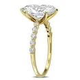 thumbnail image 5 of Created Forever Women's 3 1/4ct TW Lab Grown Diamond 14k Yellow Gold Oval Engagement Ring, 5 of 8