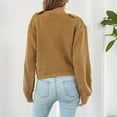 thumbnail image 6 of JINMGG V Neck Sweaters for Women Fall Winter Clearance,Women's Casual Fashion Knit Sweater Solid Color V- Neck Loose Tops, 6 of 7