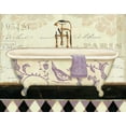 thumbnail image 2 of Audit, Lisa 32x26 Black Ornate Wood Framed with Double Matting Museum Art Print Titled - Lavender Marche de Fleurs Bath II, 2 of 4
