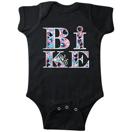 

Inktastic Heart Filled Bike White Gift Baby Boy or Baby Girl Bodysuit