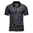 thumbnail image 1 of Cameland Mode Personnalité Homme Décontracté Ajusté Manches Courtes Imprimé T Manches Courtes Col Rabattu Blouse et Chemise, 1 of 9