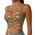 thumbnail image 2 of Balery Armadillo Floral 1 Sujetadores deportivos con espalda cruzada para mujer, acolchados, sin costuras, de alto impacto, ideales para yoga, gimnasio, entrenamiento y fitness.-XX-Large, 2 of 8
