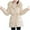 Beige-06, variant on HTNBO Parka Puffer Jackets Women Winter Warm down Jacket Casual Drawstring Waist Winter Outwear Jacket with Fur Hood